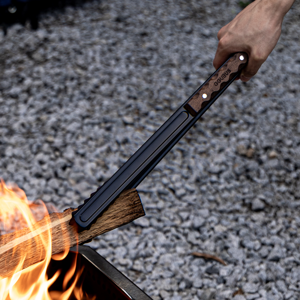 꾸버스 캠핑 집게 숯 장작 바베큐 화로 BBQ 블랙 티타늄 캠핑용품 샤크 그리퍼 42cm - 상세 이미지 3