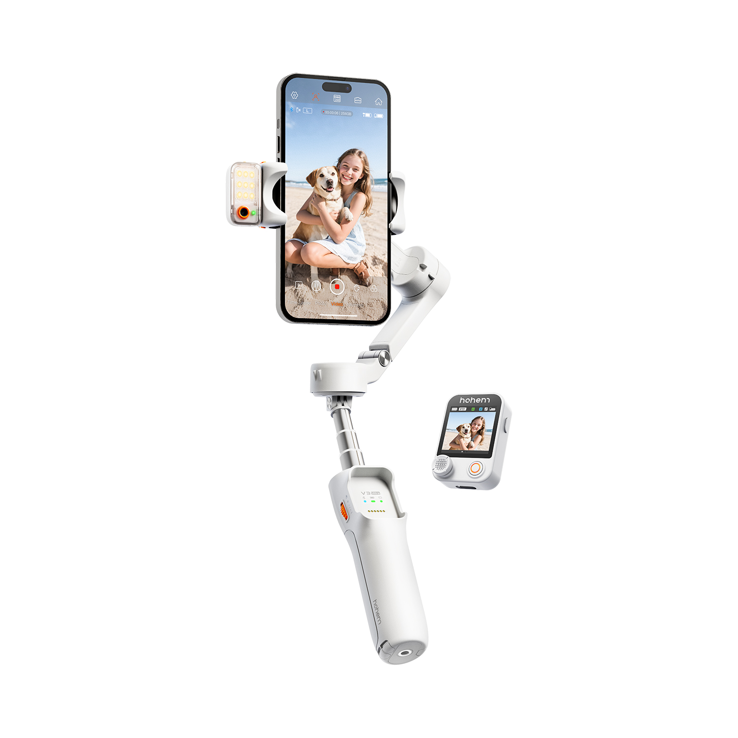 Hohem iSteady V3 Ultra 3축 AI트래킹 터치스크린 리모컨 스마트폰 짐벌 - 상세 이미지 3