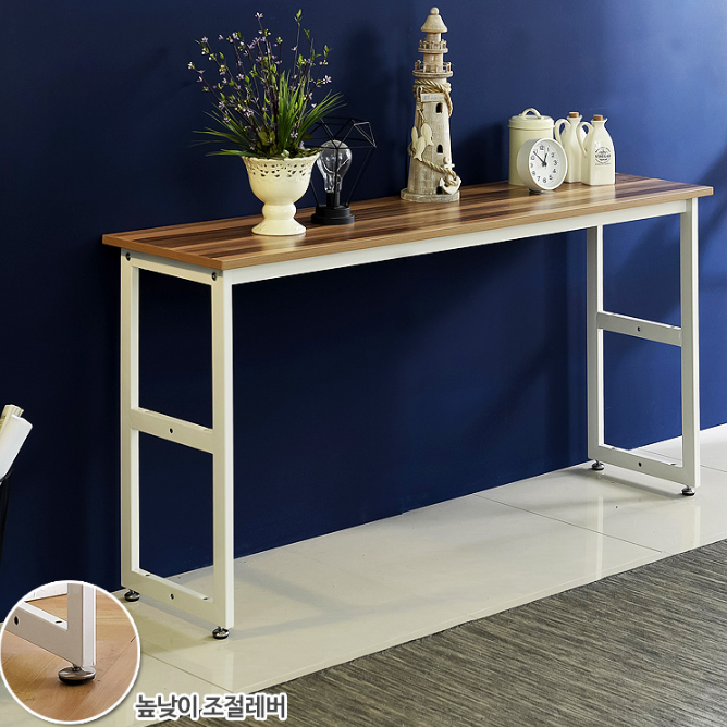 티테이블 사이드책상 거실 협탁 벽 창가 슬림 1500