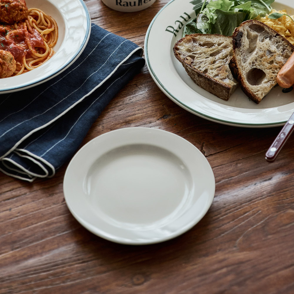 로렌스 크림화이트 원형접시 S 도자기 플레이트 디저트 앞접시