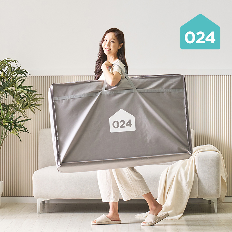 024홈 3단 접이식 토퍼 매트리스 보관 가방 이불 보관백 10cm 멀티싱글