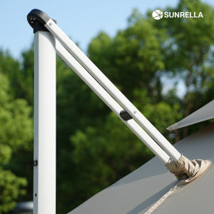 썬랠라 초대형 대형파라솔 사각 감성 파라솔 [최고급 LED] 운동러 솔직 후기 | 실사용 리뷰 - 상품 이미지 3