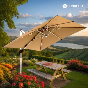 썬랠라 초대형 대형파라솔 사각 감성 파라솔 [최고급 LED] 운동러 솔직 후기 | 실사용 리뷰 - 상품 이미지 4