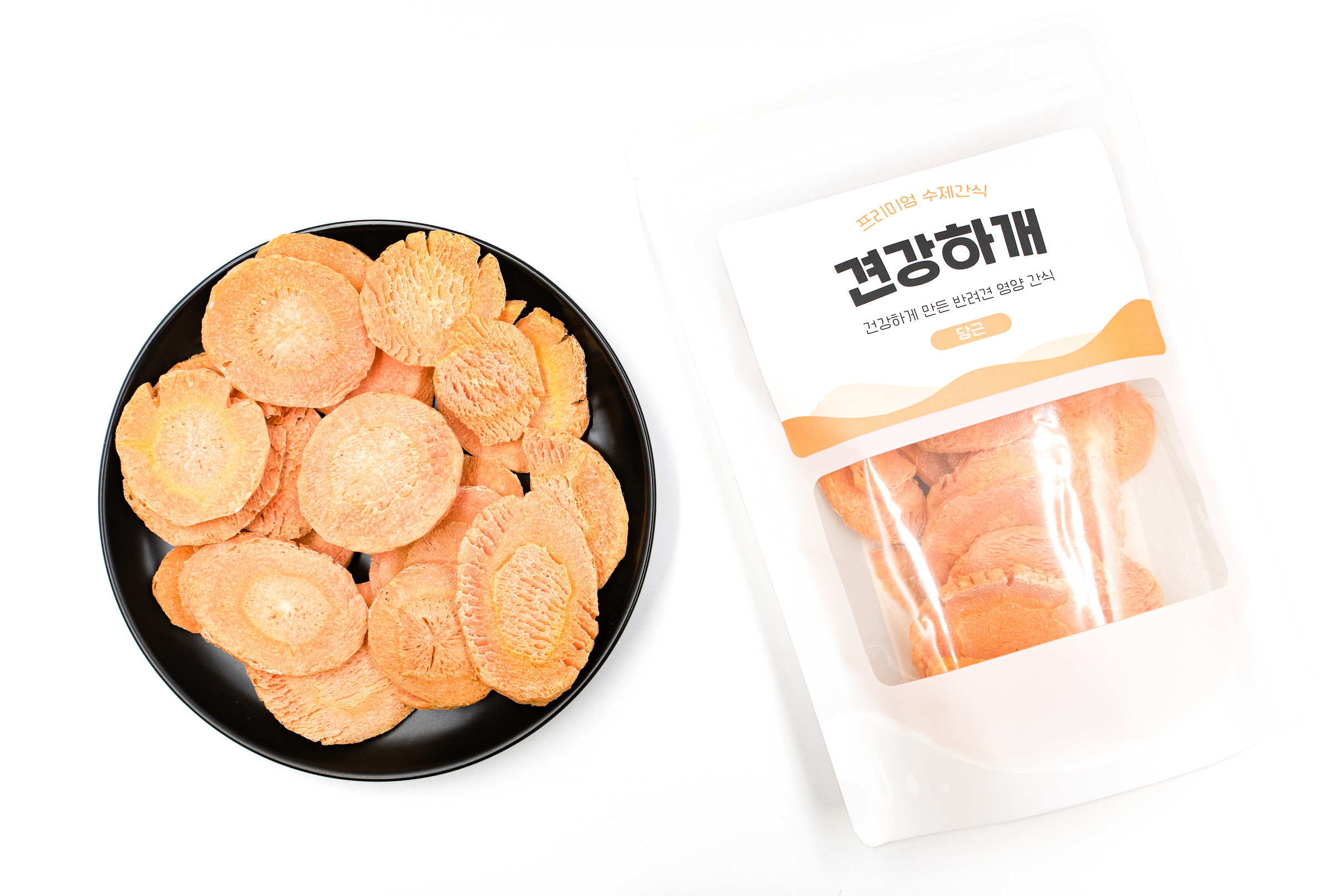 네이버 견강하개 강아지 동결건조 간식 당근 슬라이스 40g