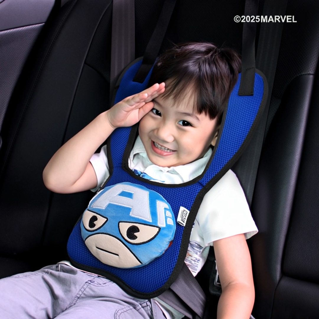 마블 정품 캐릭터쿠션 어린이 어깨끈 안전벨트커버