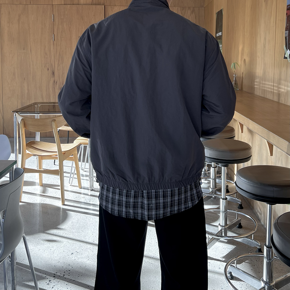 남자야상자켓 바람막이집업 남자크롭자켓 - 상세 이미지 2