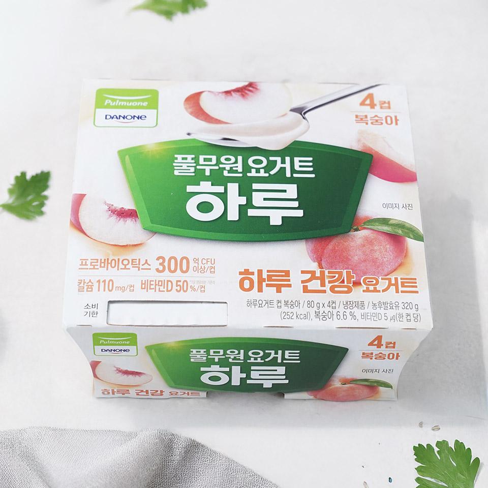 메가마트 풀무원 하루요거트 복숭아 80gx4개 - 메인 이미지