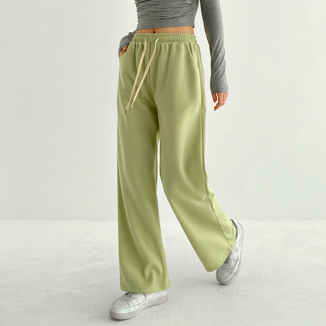 여성 추리닝 와이드 밴딩팬츠 슬랙스핏 롱팬츠 원데이핏 ONeday fit - 상품 이미지