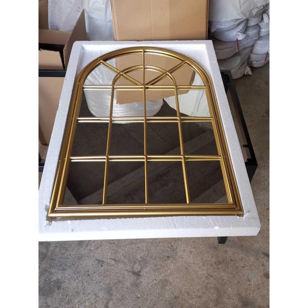아치형창문거울 벽면 빈티지 격자무늬 북유럽 윈도우 60x80cm - 상세 이미지 3