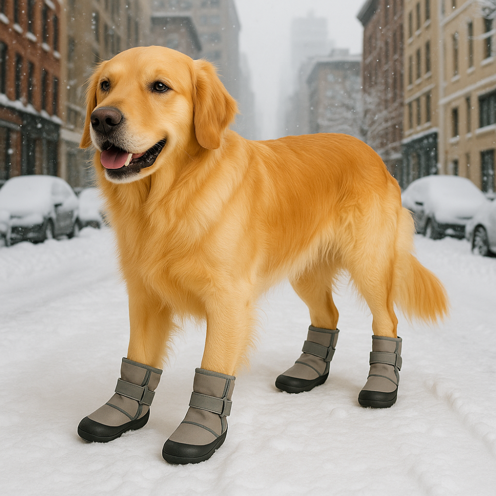 위드레오 강아지신발 라텍스 대형견신발 강아지부츠 미끄럼방지 방수 이중벨크로 4pcs XS