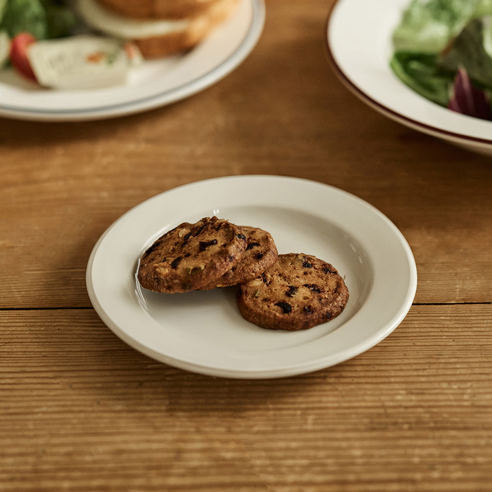 로렌스 크림화이트 원형접시 S 2P 도자기 플레이트 디저트 앞접시