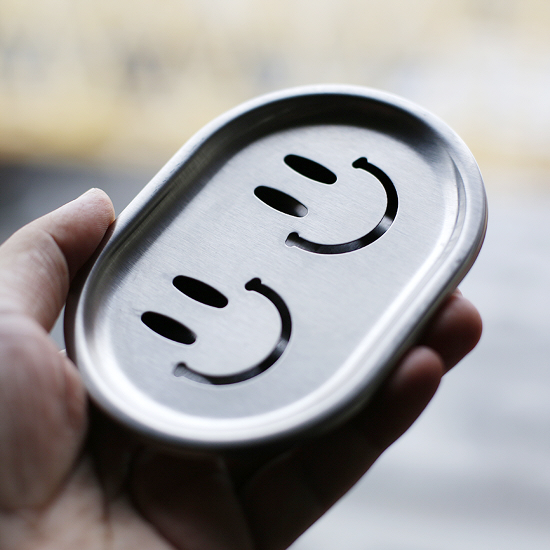 스마일 올스텐 비누 받침대 설거지 빨래 세수비누 케이스 거치대 물빠짐 트레이