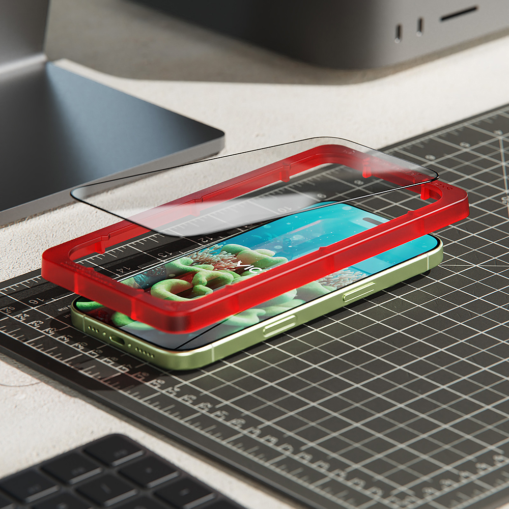 빅쏘 4D 풀커버 강화유리 필름 아이폰17, 1매입