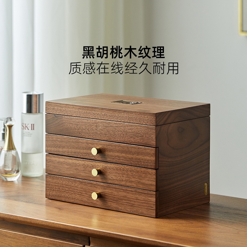 쥬얼리 보관함 보석함 악세사리 목걸이 정리함 돌반지 귀걸이 원목 케이스 - 상세 이미지 5