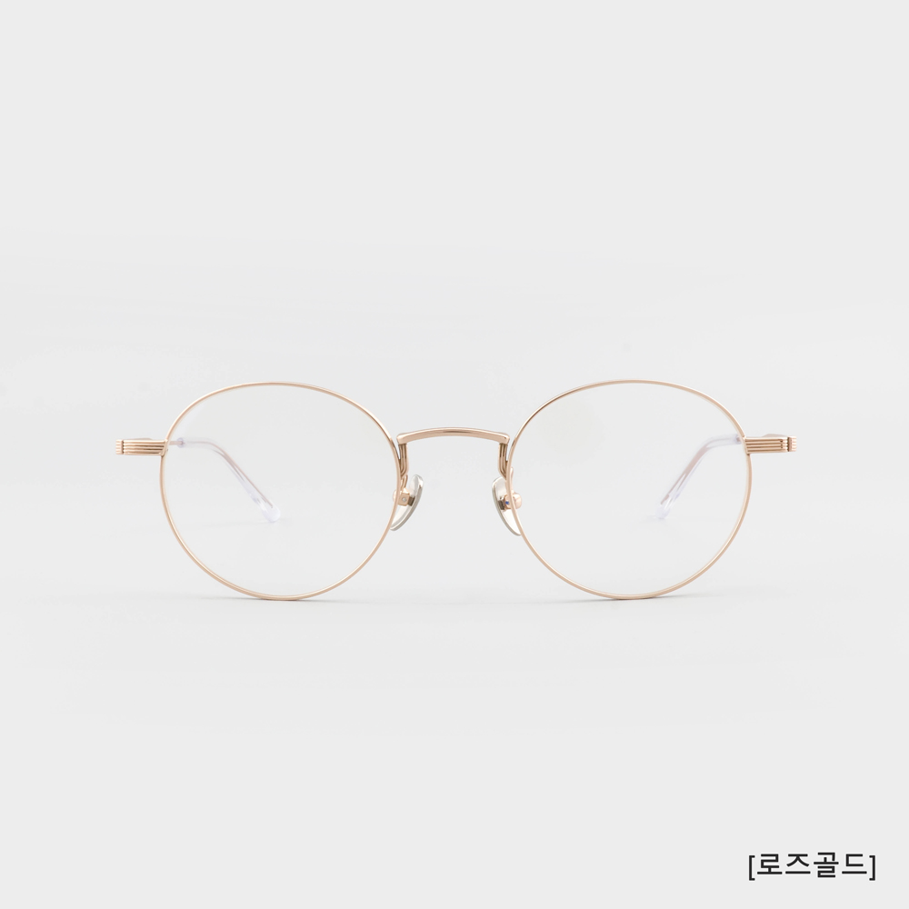 무사경 103 가벼운 티타늄 안경테 블루라이트 차단 렌즈 남자 여자 동그리 메탈 안경 이미지 7