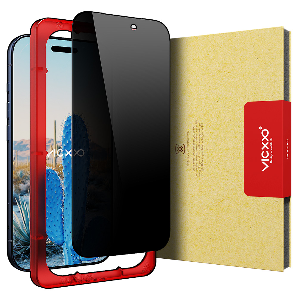 빅쏘 4D 사생활보호필름 강화유리 아이폰17 프로, 1매입