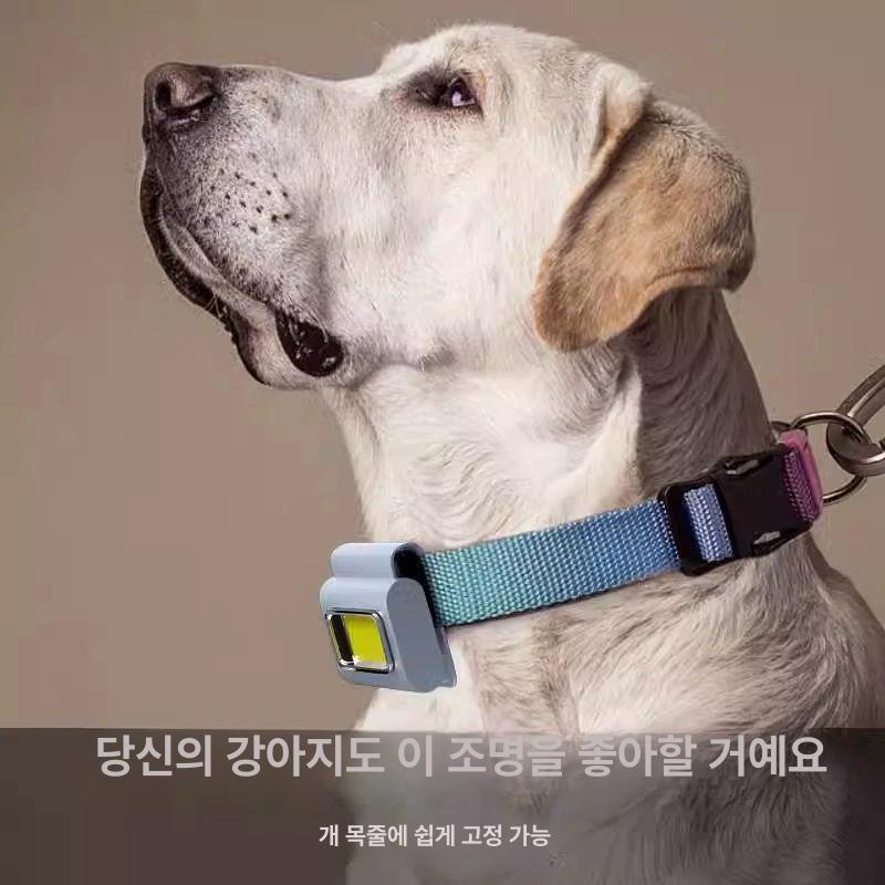 LED 등산 자석조명 낚시 모자 충전식 프리즘 헤드랜턴 미니랜턴 충전랜턴 그레이 고급형 COB 촬영급 LED 더 - 상세 이미지 2