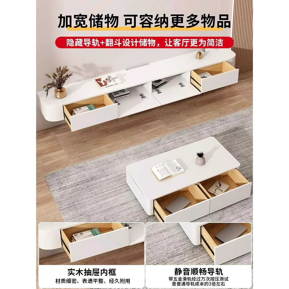 벽걸이TV다이 거실장 티비 테레비 진열대 슬림 안방 화이트 원목 120x24x20cm - 상세 이미지 5