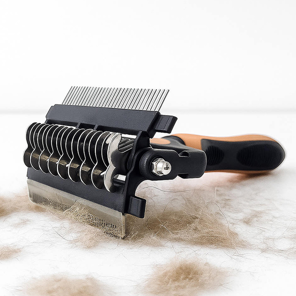 쭈쭈야 강아지빗 고양이 올케어 털갈이 빗 죽은털 엉킨털 헤어볼 디매팅 일자 브러쉬 대형견