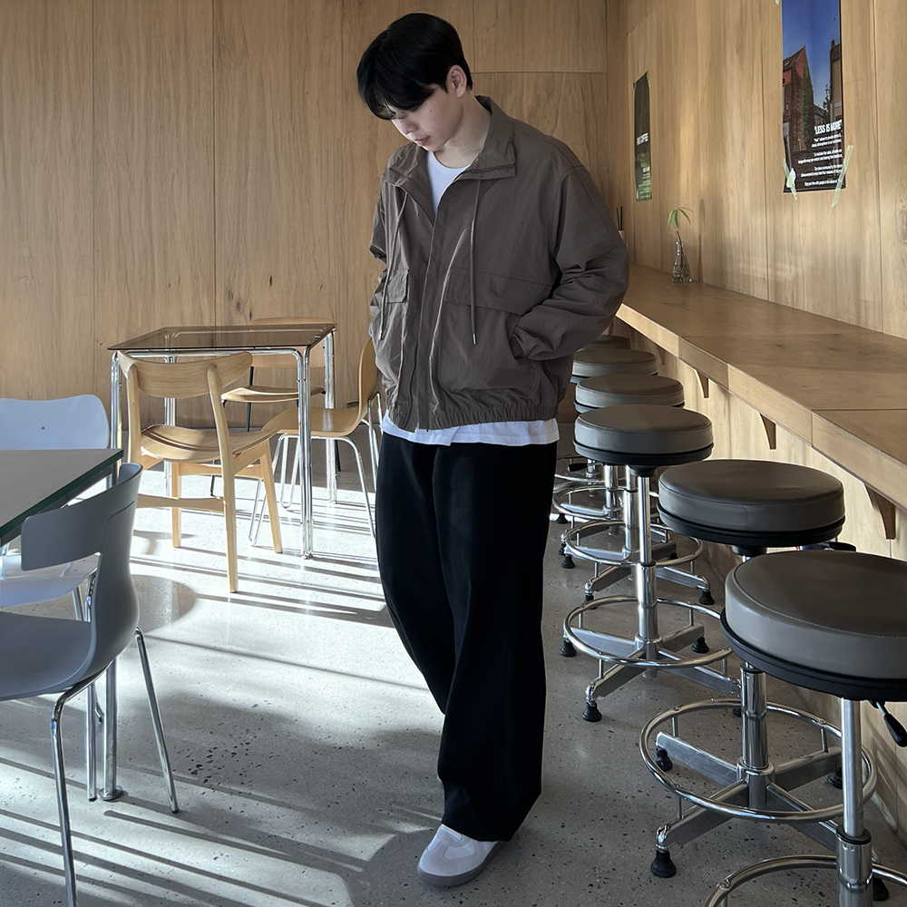남자야상자켓 바람막이집업 남자크롭자켓 - 상세 이미지 3