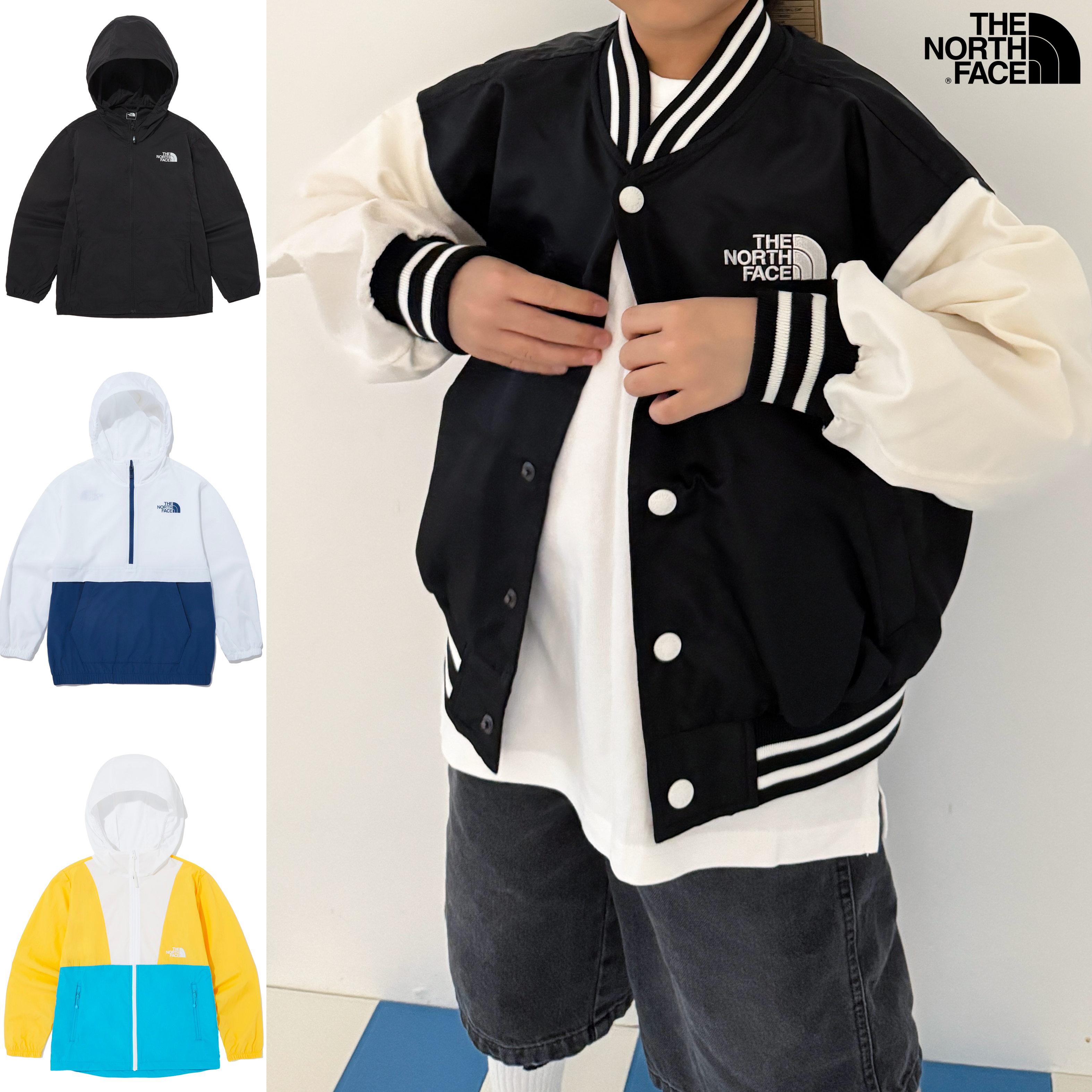 노스페이스 키즈 바람막이 윈드 자켓 경량 레인 간절기