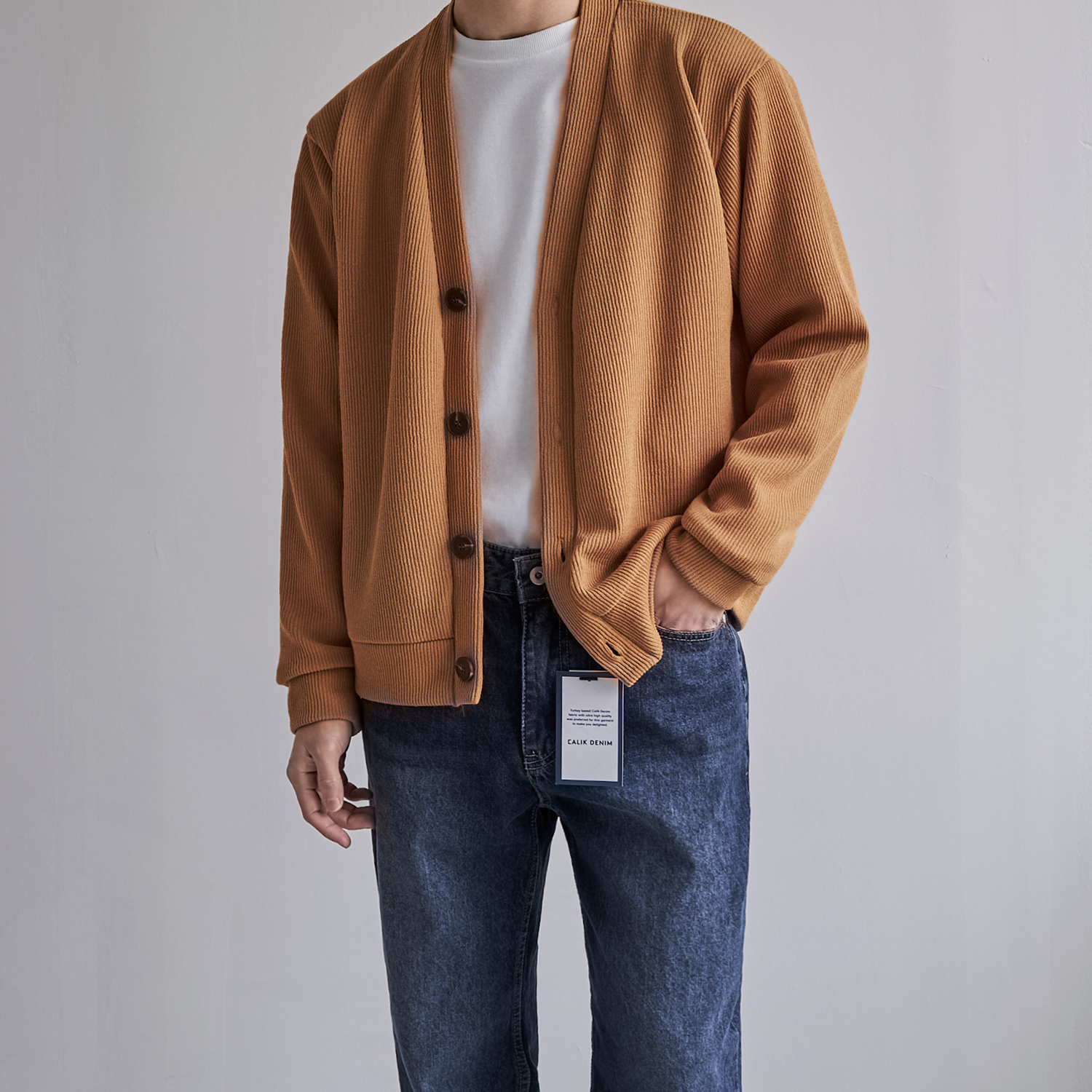 남자오버핏가디건 남자봄가디건 이미지 3