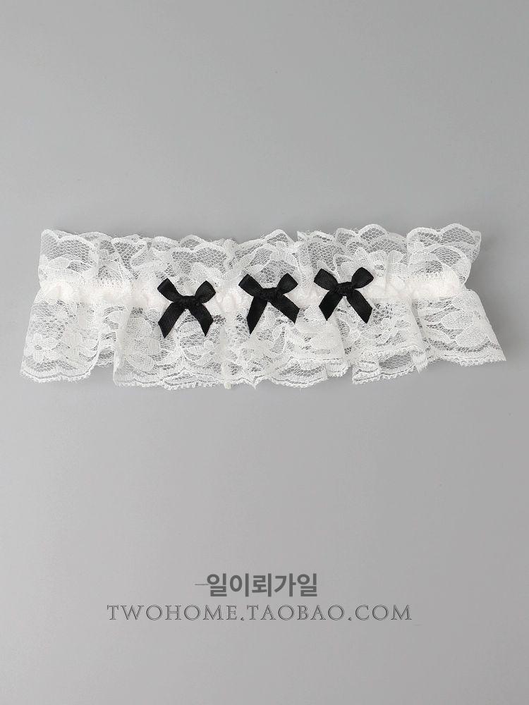 레이스 벨트 스트랩 스카프 슬림핏 속옷가터벨트 이벤트속옷 벨트속옷 화이트 13모델 1팩 - 상세 이미지 4