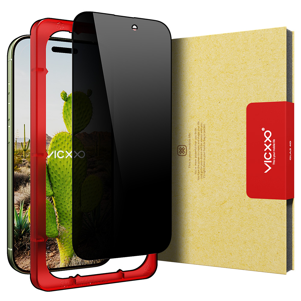 빅쏘 4D 사생활보호필름 강화유리 아이폰17, 1매입