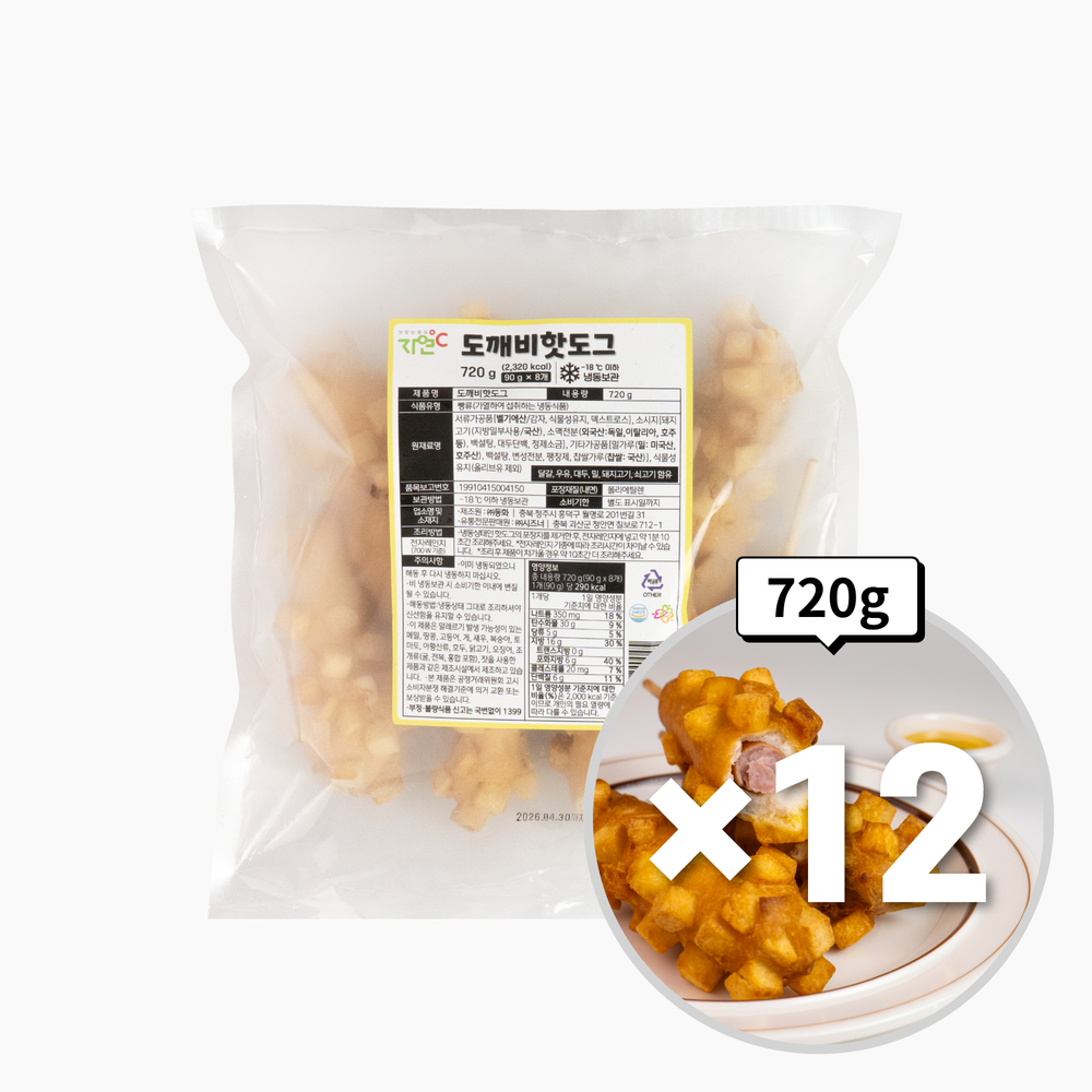 동화 핫도그 감자, 720g, 12개 - 상품 이미지