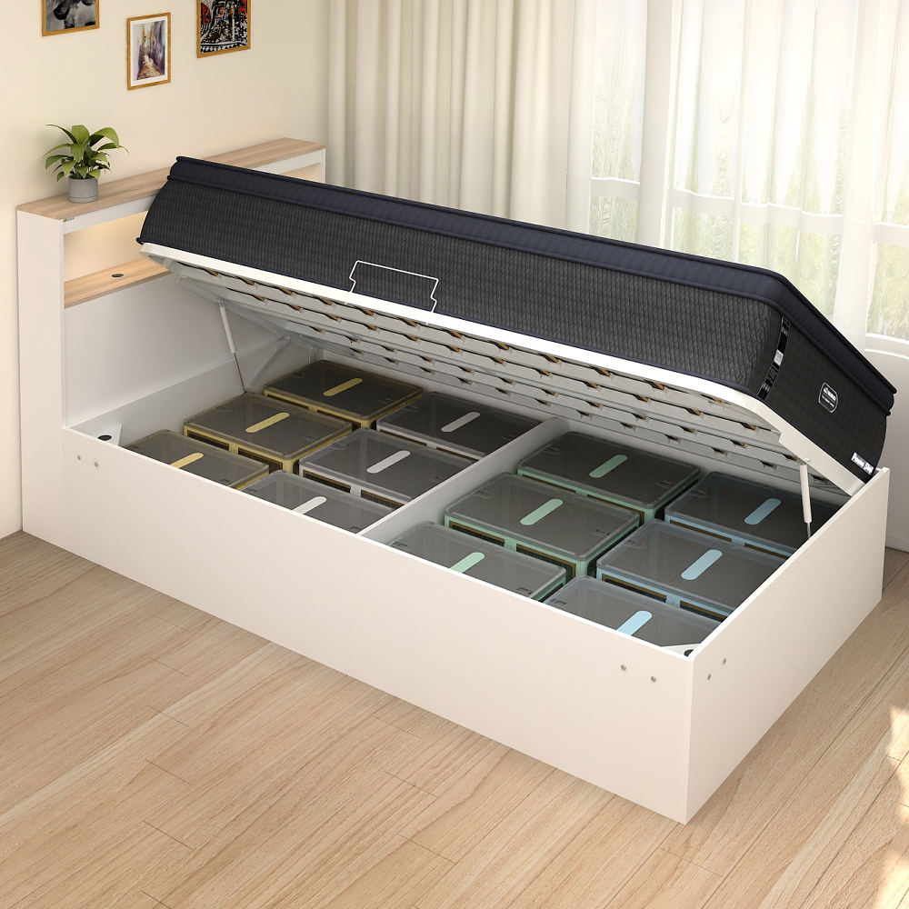 스스디 리프트업 수납 침대 높이400 가로형 프레임 슈퍼싱글 SS