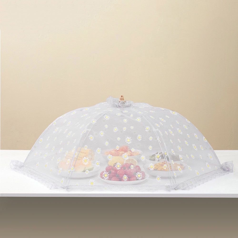 음식덮개 접이식 데이지 위생 밥상보 그레이 원터치