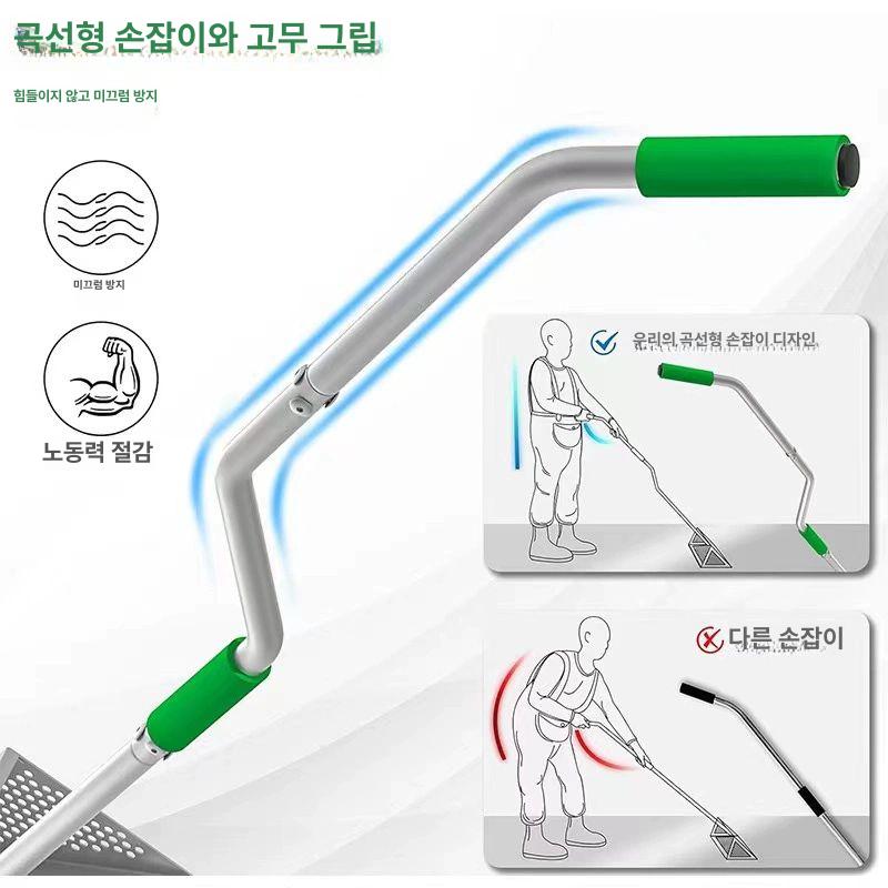 스테인리스 모래 체 선별기 해변 갯벌 갈퀴 자갈 다용도 모래시계 삽 - 상세 이미지 3