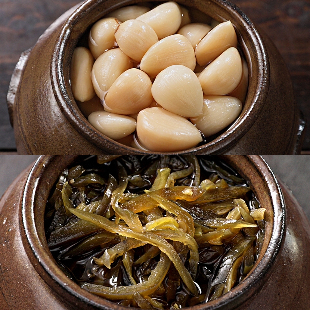 한식명장 송금희 수제 장아찌 4종 10팩 장미화 밑반찬 마늘쫑 고추채 궁채 마늘장아찌 - 상세 이미지 5