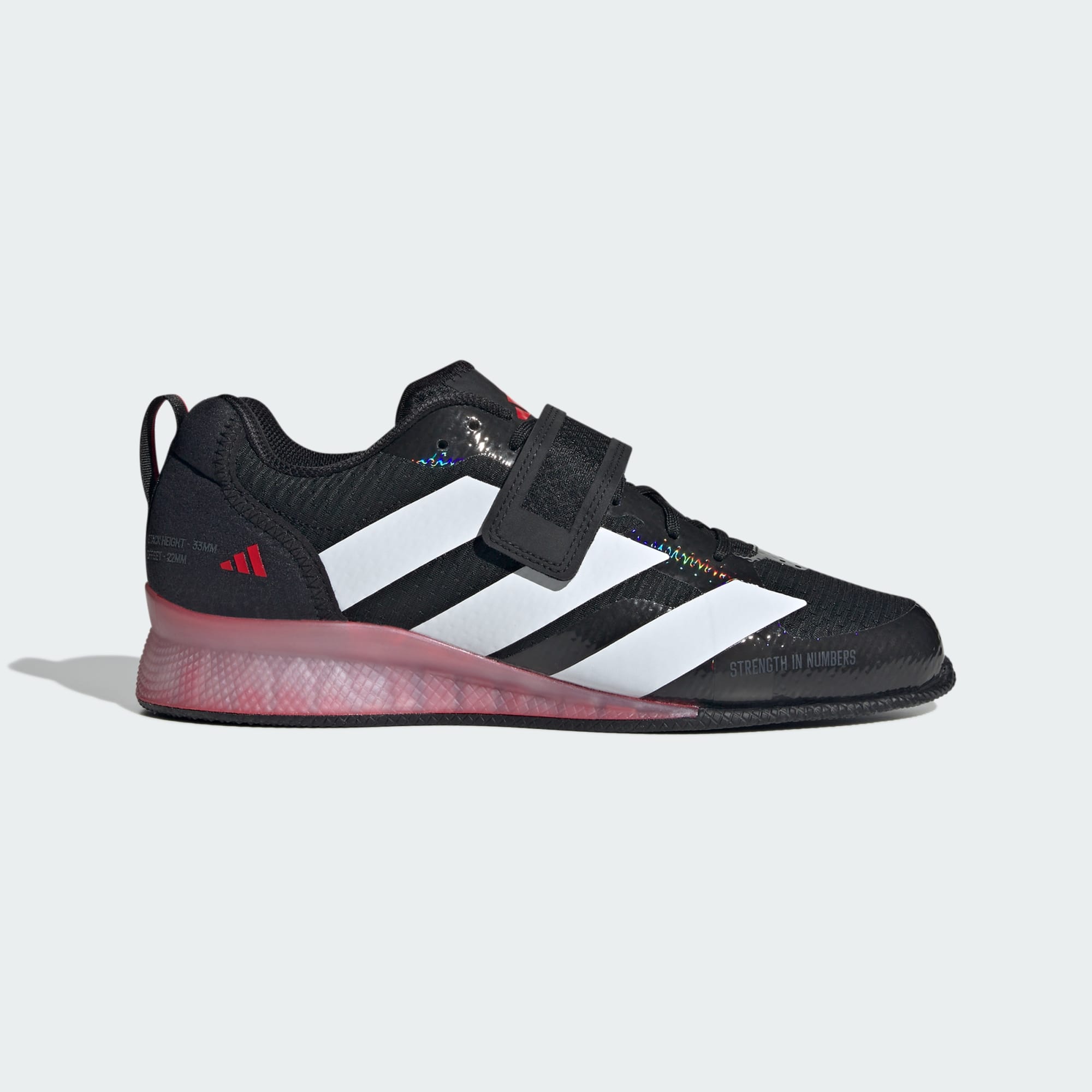 아디파워 역도화 Weightlifting 3 Black / Cloud White, US 8.5 - 메인 이미지