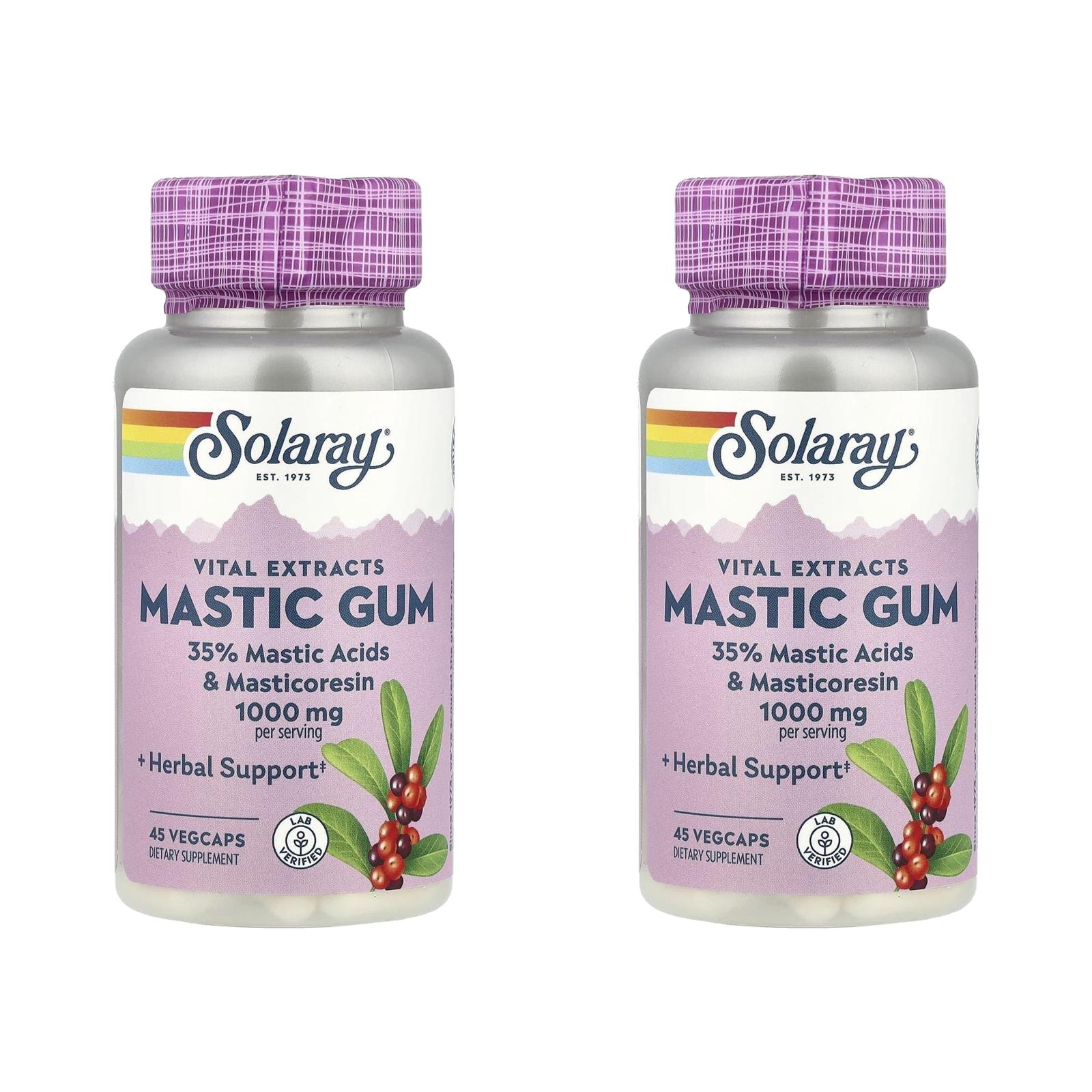 솔라레이 매스틱검 1000mg Mastic Gum 45정 (2개) - 상품 이미지