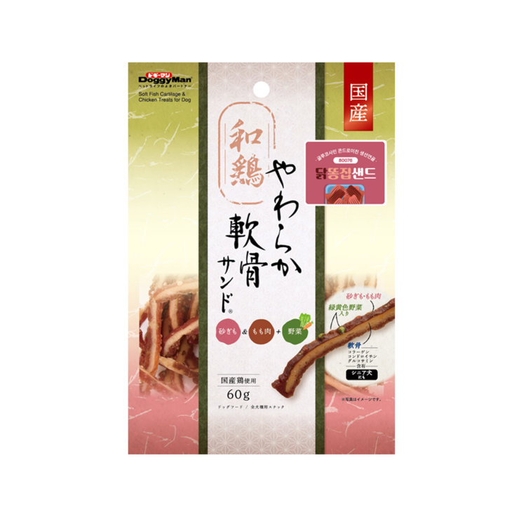 도기맨 헬시 부드러운 닭똥집샌드, 60g, 1개 - 상품 이미지