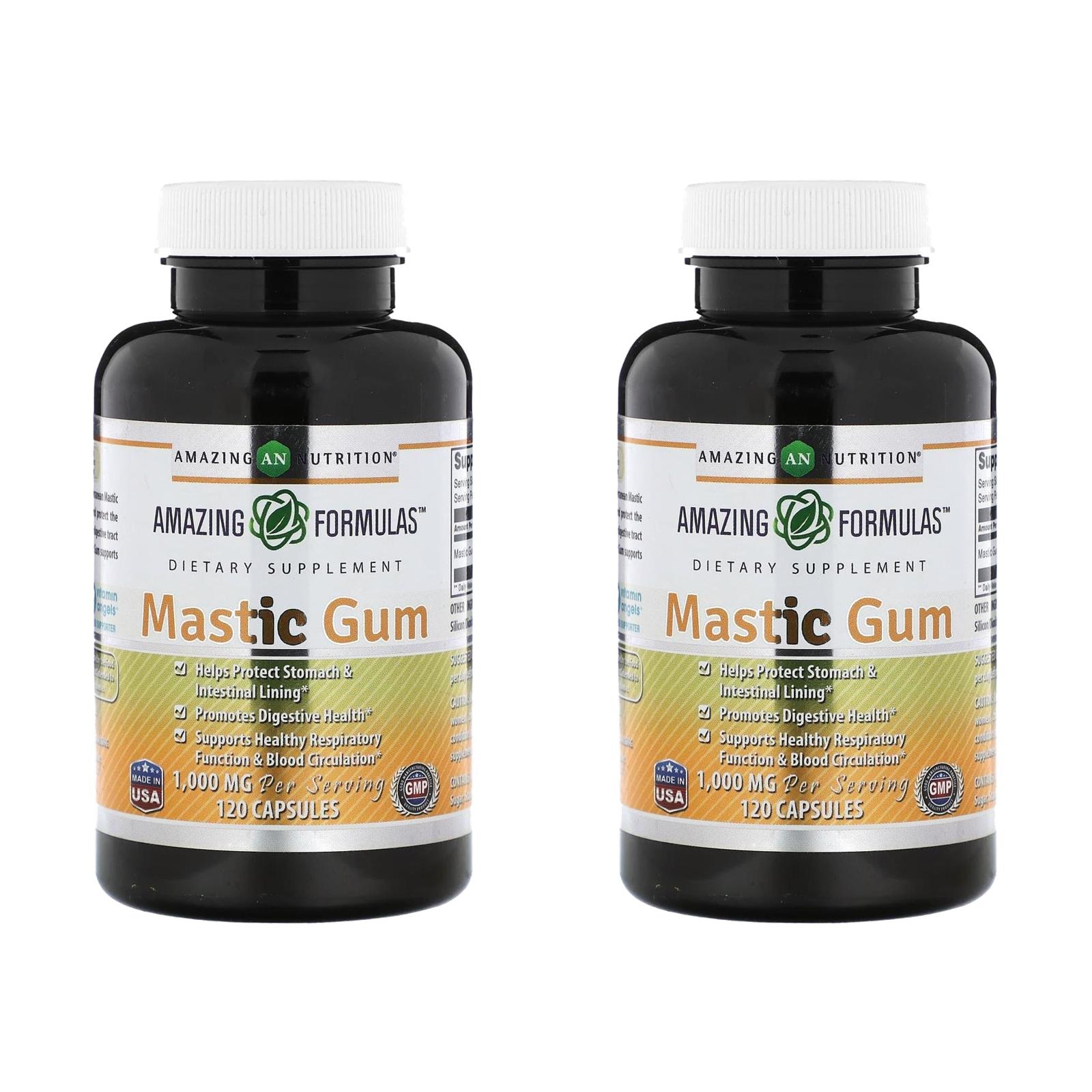 어메이징뉴트리션 매스틱검 1000mg Mastic Gum 120정 (2개) - 상품 이미지