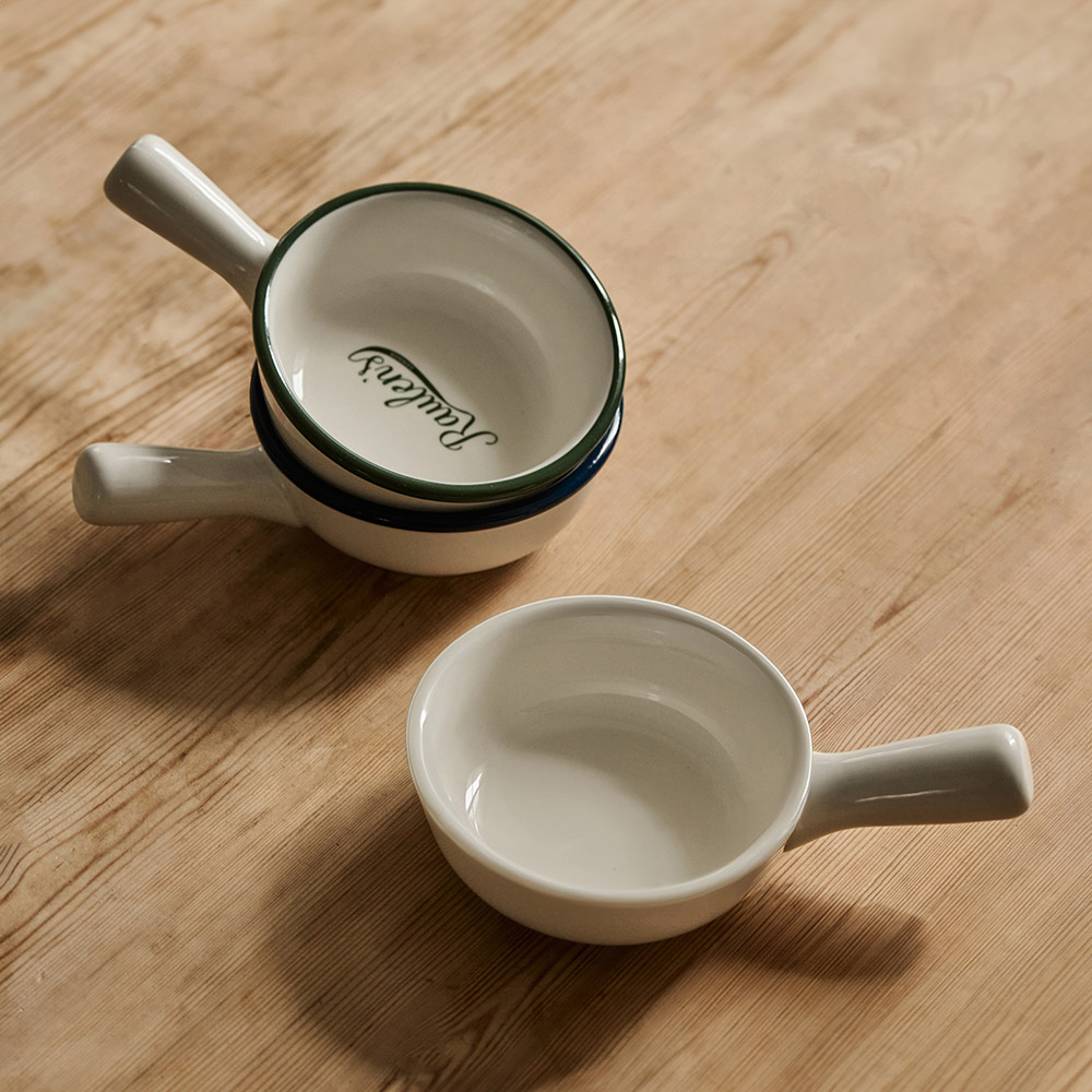 로렌스 크림화이트 손잡이 앞접시 2P 도자기 시리얼볼 전자렌지가능