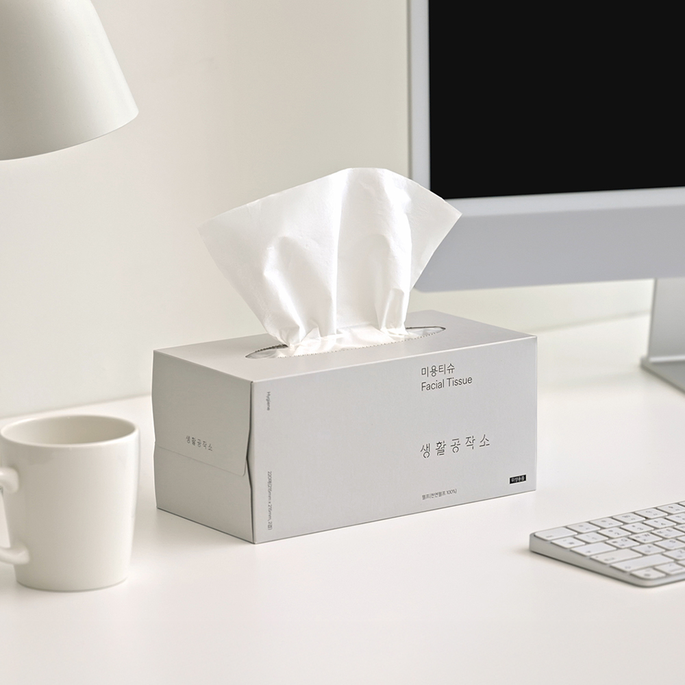 생활공작소 각티슈 팝업티슈 사각티슈 220매 6개 제품 이미지