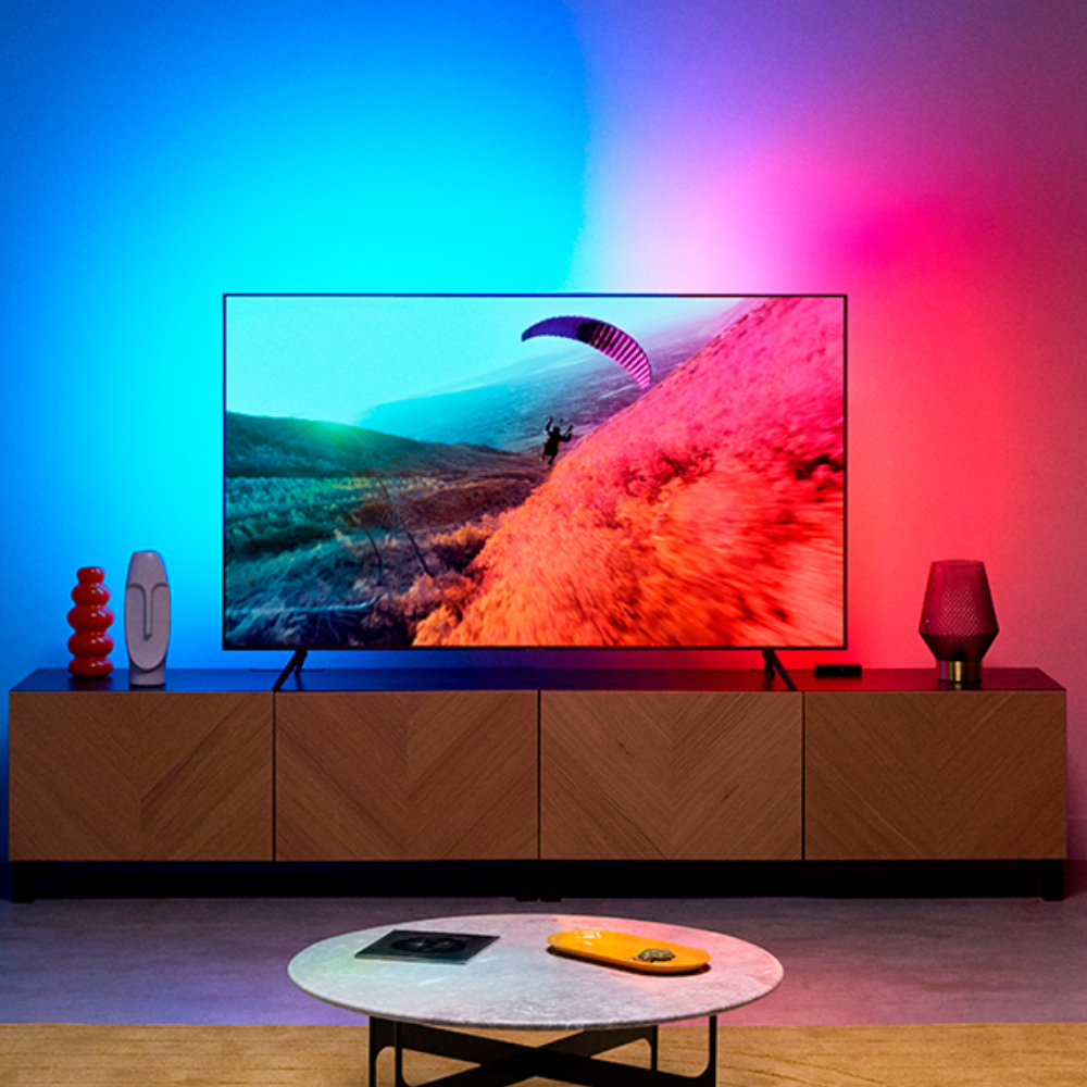 위즈 75-85 190cm TV용 LED 라이트스트립 줄조명 간접조명 싱크박스 포함 스타터킷