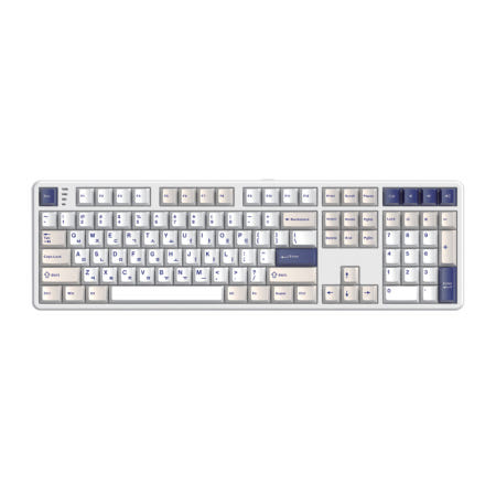 한성컴퓨터 한성 GK798PRO 유무선 기계식 키보드 브라운 슈가 토독 저소음 갈축 (35g) 오션 화이트