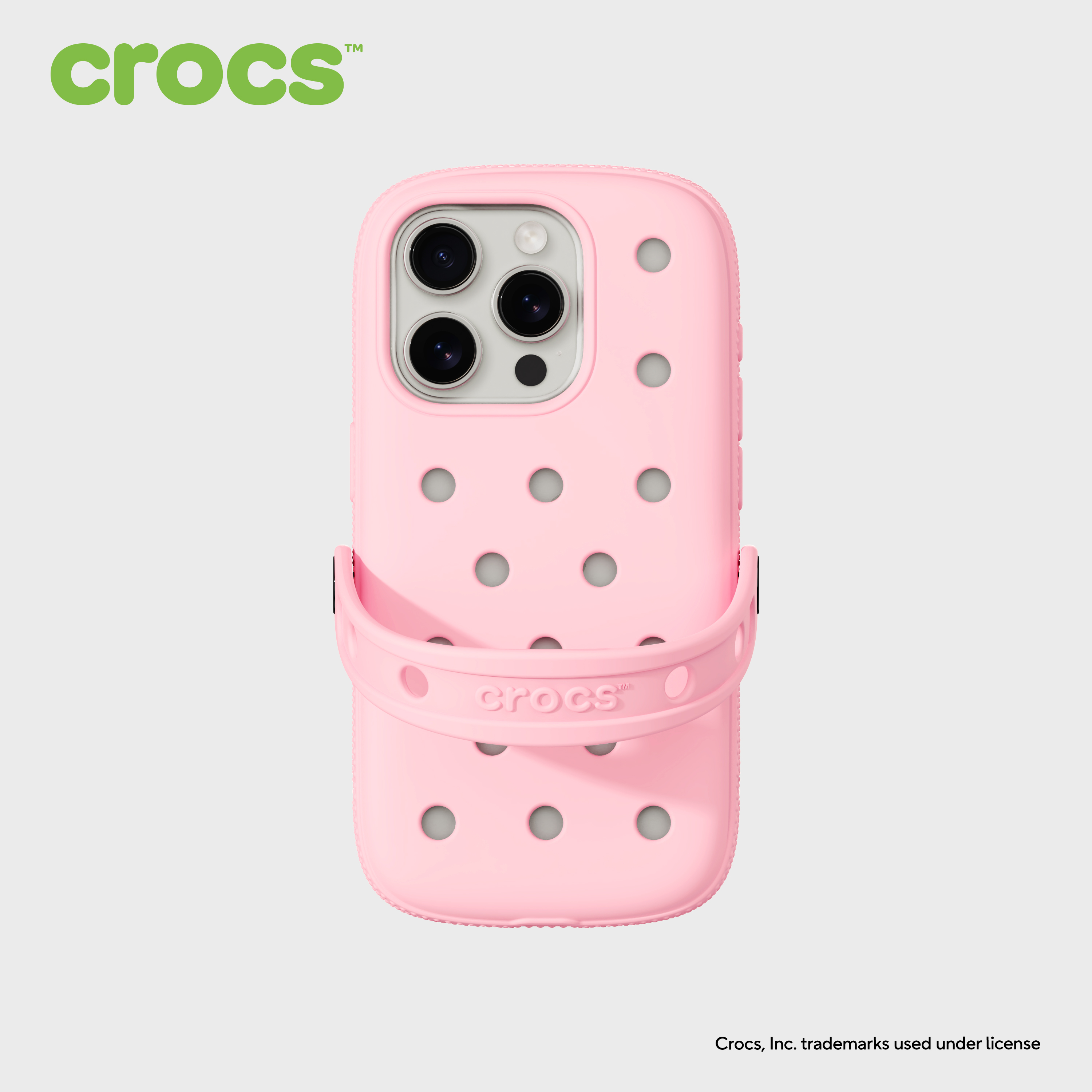 크록스 케이스 for iPhone 핑크 밀크, 아이폰15 프로 - 상세 이미지 2