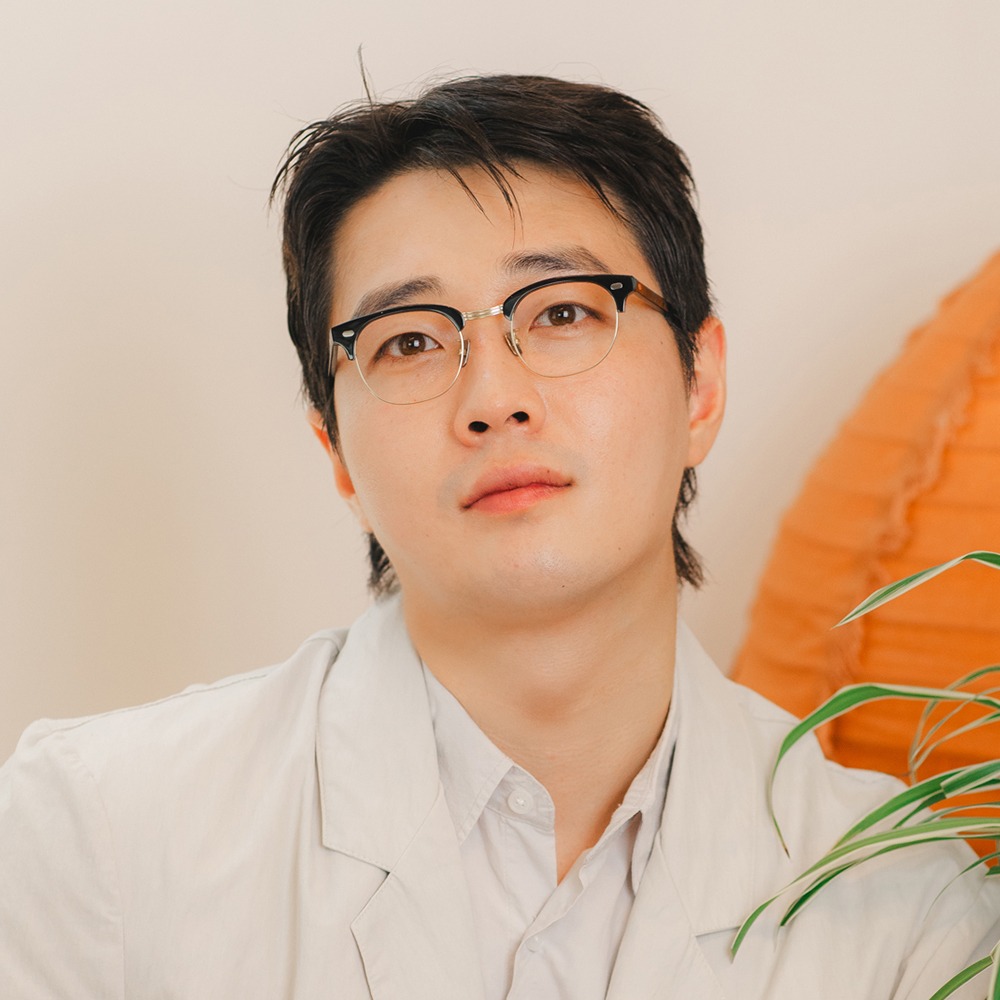 카나드 CA2453 가벼운 티타늄 하금 안경테 블루라이트 차단 렌즈 하금테 안경 - 상품 이미지