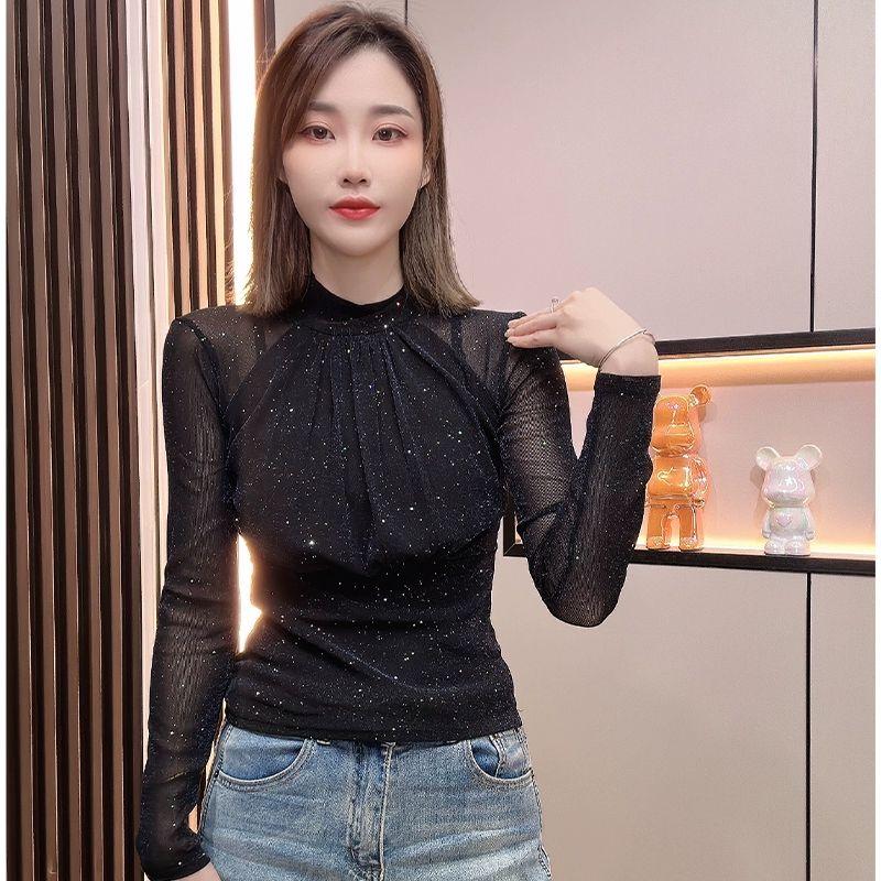 라인댄스상의 방송 줌바 퍼플 댄스옷 왈츠 얇은 라인댄스 라인댄스복 댄스복상의 퍼플 얇은 S - 상세 이미지 4