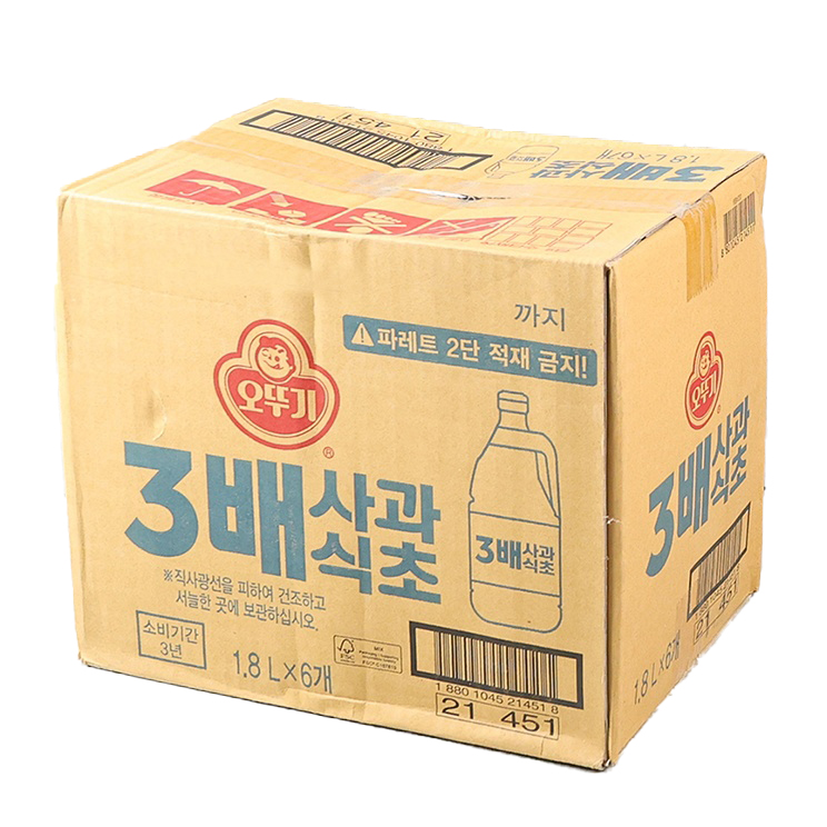 오뚜기 3배식초 3배사과식초 업소용 1.8L, 1개 - 상세 이미지 4
