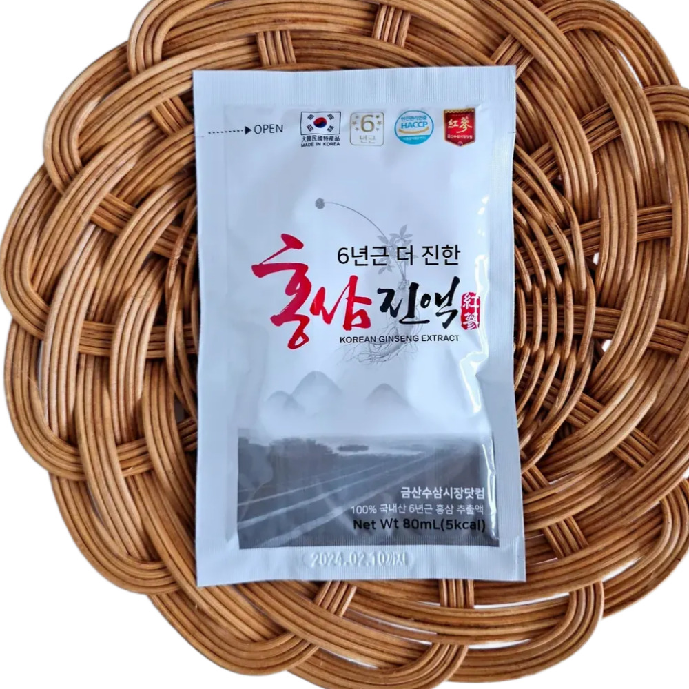 금산 6년근 더진한 홍삼진액 홍삼액기스 30포