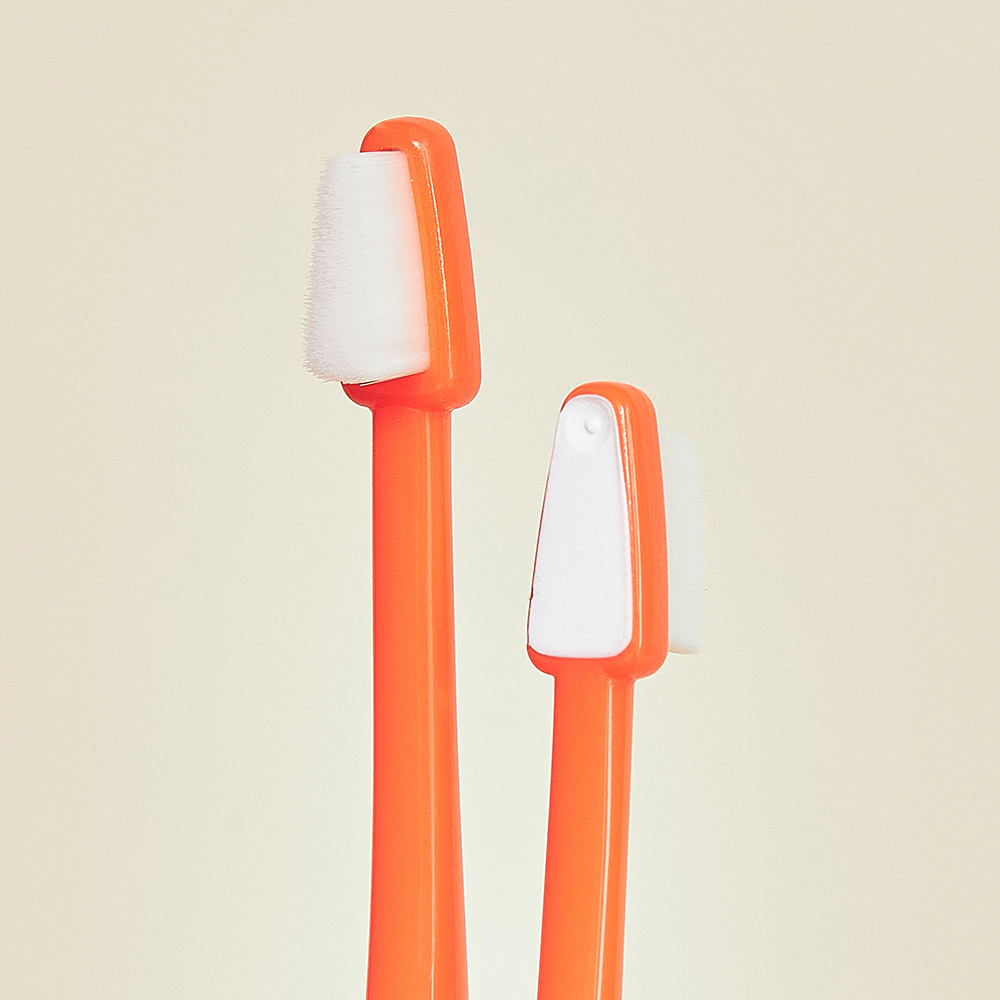 리스펫 강아지 칫솔 애견 양치 치석제거 초극세사모 딥 브러쉬 2개입, 1개