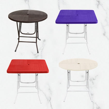 접이식 테이블 행사용 플라스틱 파라솔 편의점 포장마차 책상 야외 캠핑