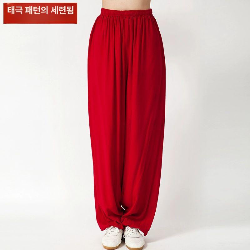 태극권 바지 도복 밀크화이트 그레이색 랜턴 하의 태권도복 유도복 유도복선수용 화이트 약간 비침 사이즈 크게 나옴 XS - 상세 이미지 4