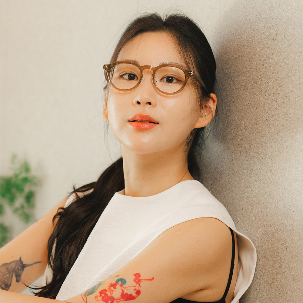 무사경 202 뿔테 안경테 블루라이트 차단 렌즈 크라운판토 안경 - 상세 이미지 4